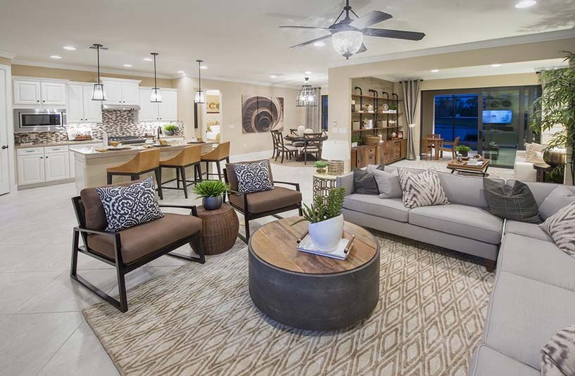 Summerwood Model Home in Camden Square, Fort Myers, by Pulte